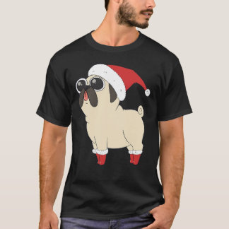 T-shirt Joli Pug Santa Noël Essentiel 189