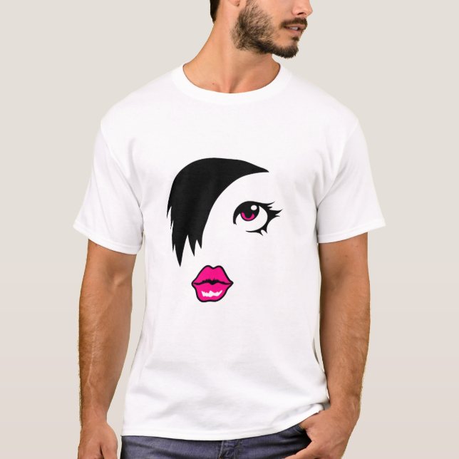 T-shirt joli punk 80 filles (Devant)