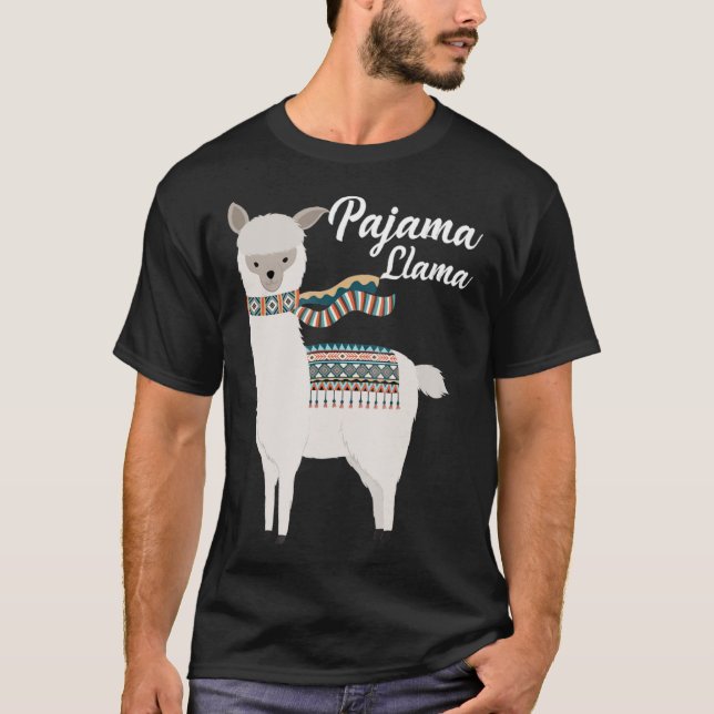 T-shirt Joli Pyjama Llama Lit Heure Llama Pyjama Classique (Devant)