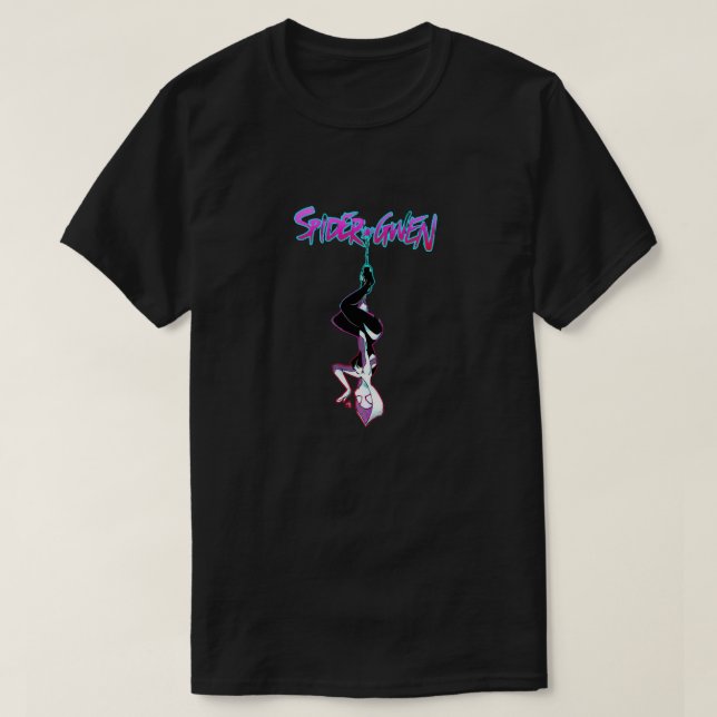 T-shirt Joli quartier Spider-Gwen (Kiss-Kiss) T-Shir (Design devant)