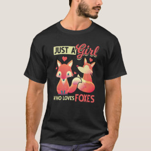 T-shirt Joli Renards Faune Forêt Animaux Filles Femmes Fox