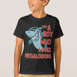 T-shirt Joli Requin Enfants Juste Un Garçon Qui Aime Les R