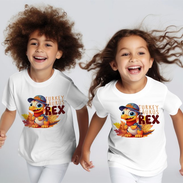 T-shirt Joli Rétro Thanksgiving "Turkey Taurus Rex" (Créateur téléchargé)