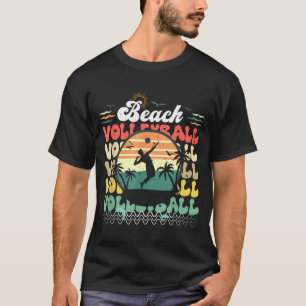 T-shirt Joli rétro vintage hawaii plage volley-ball couche