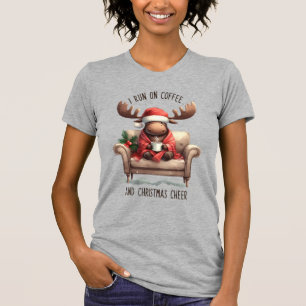 T-shirt Joli Rinder Lazy Pink hiver Noël