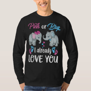 T-shirt Joli Rose Ou Bleu Je T'Aime Déjà Elephants Gen