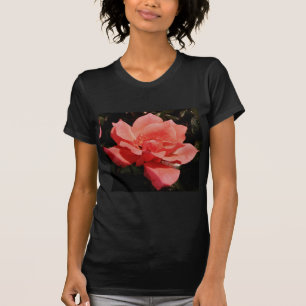 T-shirt Joli rose rose Peach floral