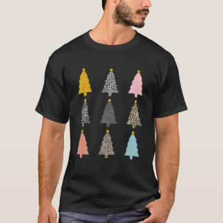 T-shirt Joli sapin de Noël léopard sapin de Noël
