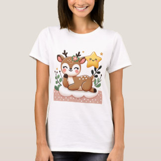 T-shirt Joli sourire de cerfs