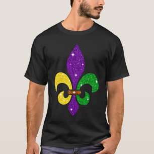 T-shirt Joli Symbole Fleur De Lys Mardi Gras Femmes Hommes