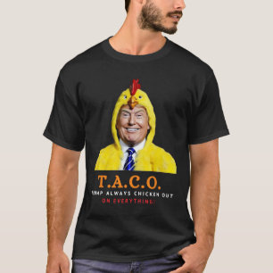 T-shirt Joli Taco Trump se dégonfle toujours Drôle de Poul