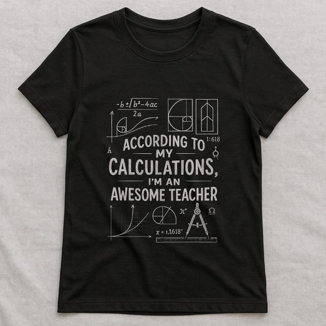T-shirt Joli tee-shirt de formule mathématique, professeur (Créateur téléchargé)