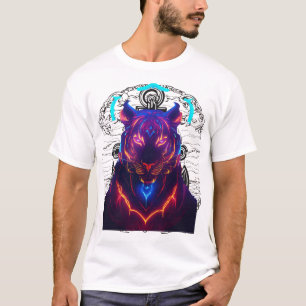 T-shirt "Joli tigre : La beauté de la fleur rencontre le s