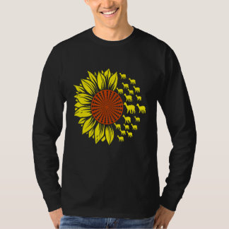 T-shirt Joli tournesol Llama Lover Anniversaire Noël