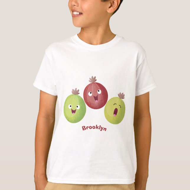 T-shirt Joli trio gooseberry chantant dessin animé (Devant)