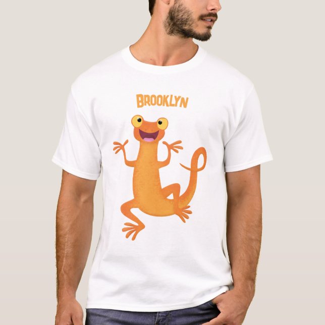 T-shirt Joli triton orangé joyeux (Devant)