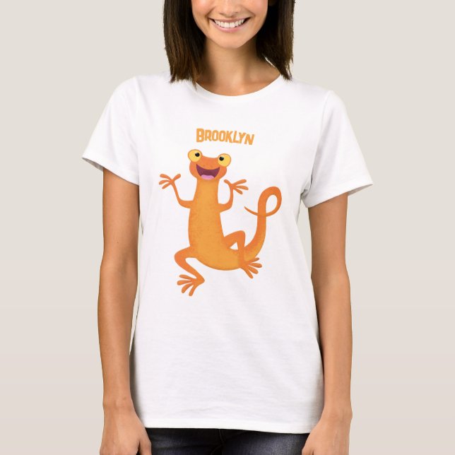 T-shirt Joli triton orangé joyeux (Devant)