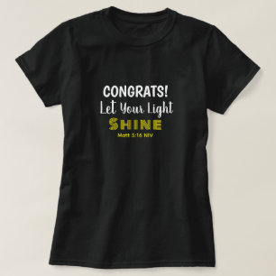 T-shirt Joli Verset Inspirant de la Bible pour la Remise d