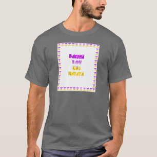 T-shirt Joli violet et jaune Hakuna Matata bébé enfants G
