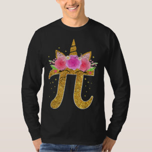 T-shirt Joli visage de licorne Pi Day Filles Femmes Math G