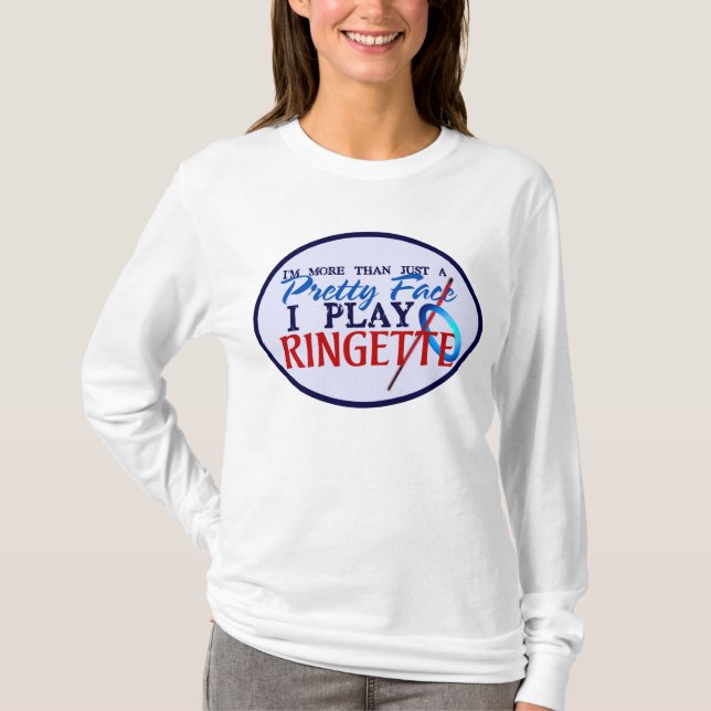 T-shirt Joli visage de Pixart Ringette (Devant)