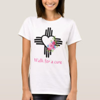 Joli Zia Heart Roses rose Ruban Cure Marche Run