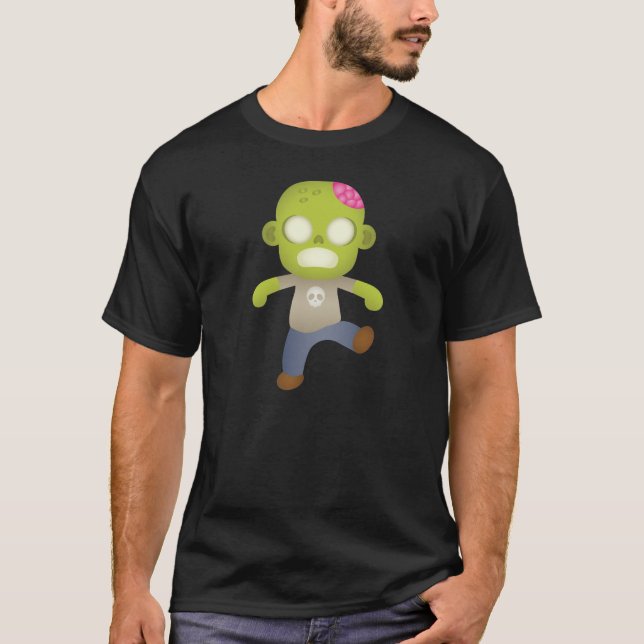 T-shirt Joli zombie de dessin animé (Devant)