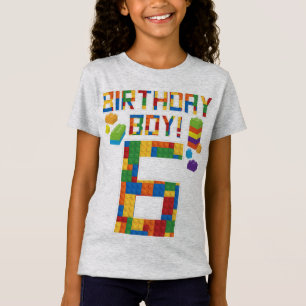 T-Shirt Jolie 6e anniversaire Cadeau 6 ans Bâtiment de l'é