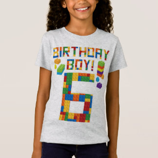 T-Shirt Jolie 6e anniversaire Cadeau 6 ans Bâtiment de l'é