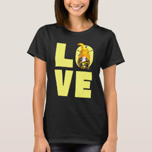 T-shirt Jolie Abeille Gnome Pour Les Femmes Coeur Et Amour