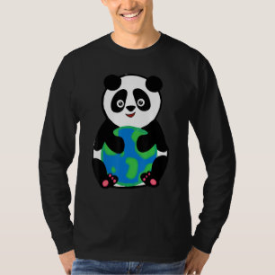 T-shirt Jolie adorable Panda Earth mignonne animal tenue