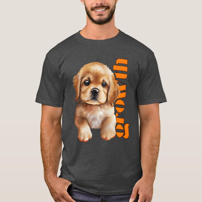 T-shirt Jolie amie fille chien (Devant)