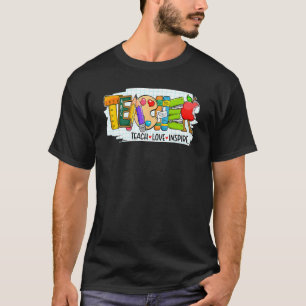 T-shirt Jolie Apprendre L'Amour Et Inspirer Graphisme Homm