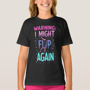 T-shirt Jolie Art de Gymnastique pour Filles, Enfants, Fem