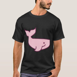 T-shirt jolie baleine rose de dessin animé