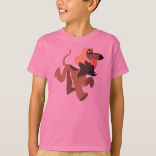 T-shirt Jolie caricature clownesque Afghan Hound Kids T-sh