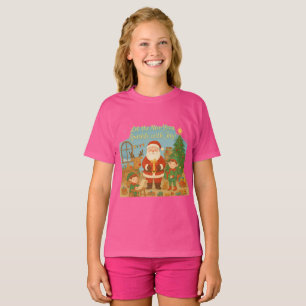 T-shirt Jolie carte de Noël et de Nouvel An du Père Noël e