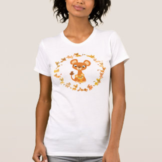 T-shirt Jolie chanteuse de caricatures Mandala Femmes T-sh