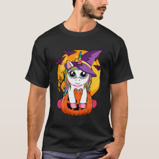 T-shirt Jolie Chemise Halloween Filles Enfants Witchy Unic