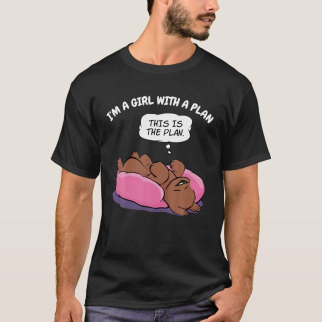 T-shirt Jolie chienne avec un plan maman chien (Devant)