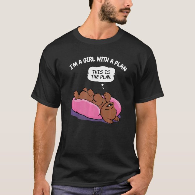 T-shirt Jolie chienne avec un plan maman chien (Devant)