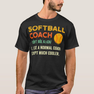 T-shirt Jolie Coach Softball Chemise Softball Coach Cadeau