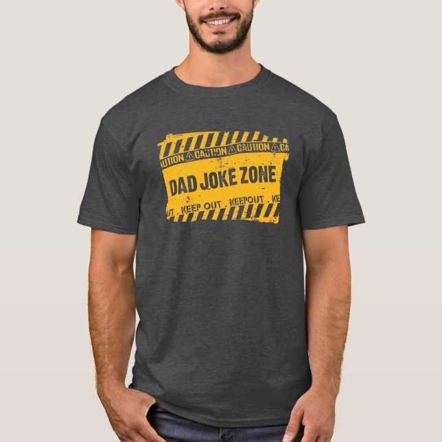 T-shirt Jolie conception de texte Garder dehors Papa Zone  (Devant)