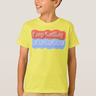T-shirt Jolie Conception D'Oeuvres D'Art Sur "Keep Smiling