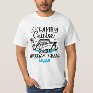 T-shirt Jolie Croisière Personnalisée Famille Voyage Batea