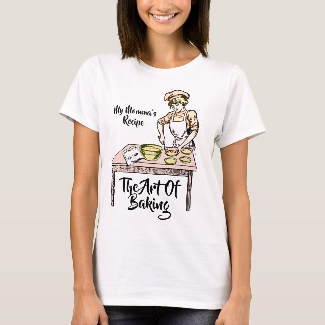 T-shirt Jolie dame Baking Blanc (Devant)