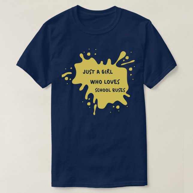 T-shirt Jolie encre jaune juste une fille qui aime les aut (Design devant)