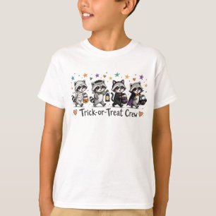 T-shirt Jolie Équipée de Raton-Laveur pour Halloween