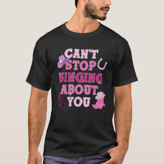 T-shirt Jolie esthétique rose cowgirl sudiste musique coun