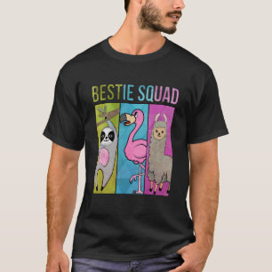 T-shirt Jolie et drôle Flamant rose de parfum Llama Bestie